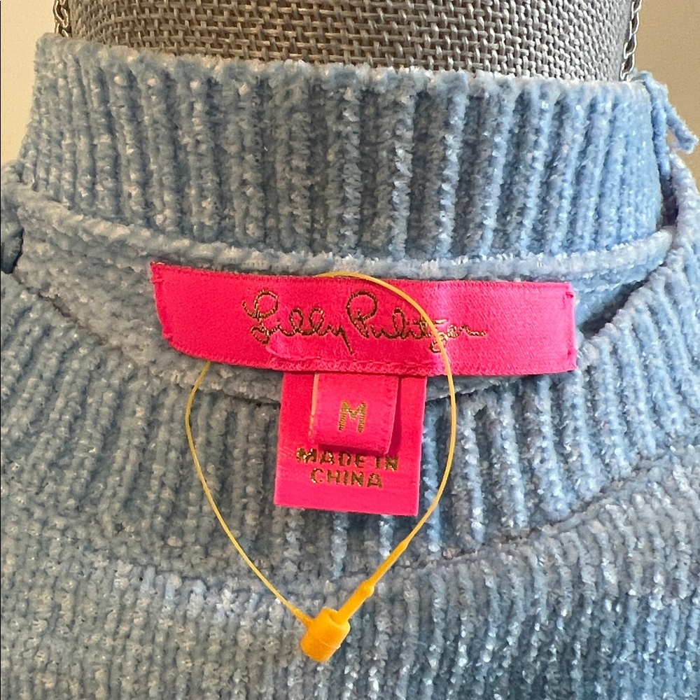 Lily Pulitzer Praxon Sweater in Bon Bon Blue Size M - Picture 6 of 8